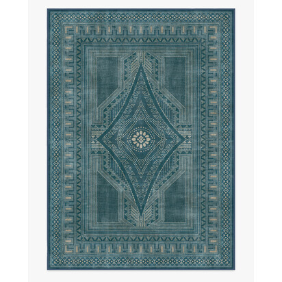Nomad Blue Rug by Martyn Lawrence Bullard - 305 x 425 cm - All-In-One Rug