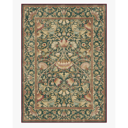 Lodden Soft Evergreen & Gold Rug by Morris & Co. - 305 x 425 cm - All-In-One Rug