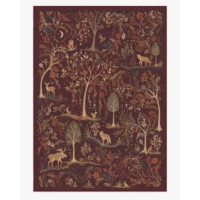 Wilder Burgundy Multicolour Rug - 305 x 425 cm - All-In-One Rug