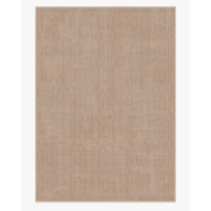 Diana Trellis Rose Gold Rug by The Hiltons - 305 x 425 cm - All-In-One Rug