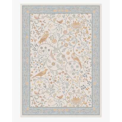Newill Ivory & Blue Rug by Morris & Co. - 305 x 425 cm - All-In-One Rug