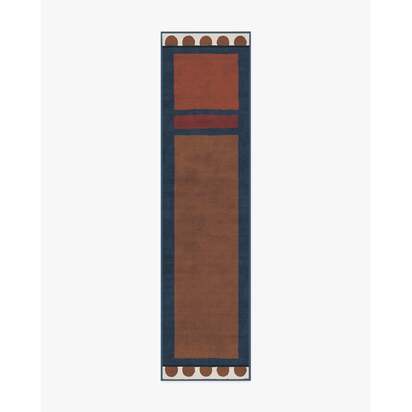 Nina Indigo & Rust Rug by Jungalow - 305 x 425 cm - All-In-One Rug