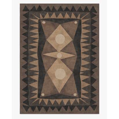 Hilma Charcoal Rug by Jungalow - 305 x 425 cm - All-In-One Rug