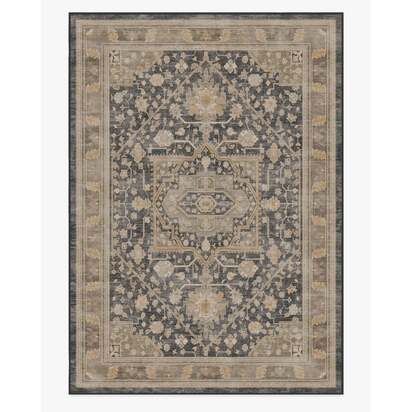 Zahra Ink & Vintage Citron Rug - 305 x 425 cm - All-In-One Rug