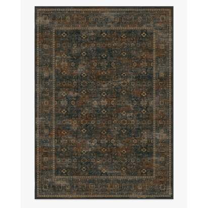 Ophelia Navy & Redwood Rug - 305 x 425 cm - All-In-One Rug