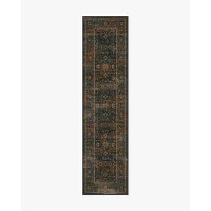 Ophelia Navy & Redwood Rug - 305 x 425 cm - All-In-One Rug