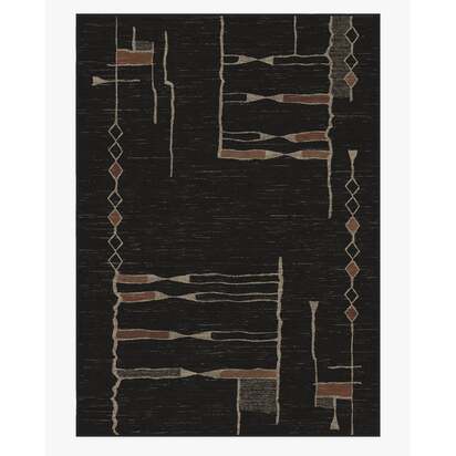Nisa Ink Black Rug by Architectural Digest - 305 x 425 cm - All-In-One Rug