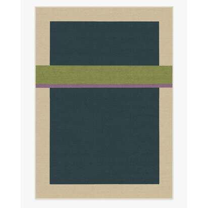 Breakout Teal & Chartreuse Rug by Architectural Digest - 305 x 425 cm - All-In-One Rug