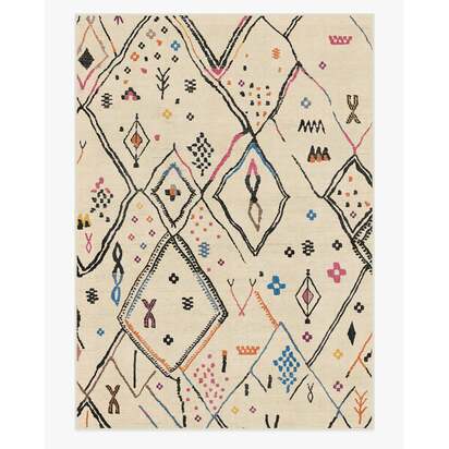 Pamir Ivory Multicolour Rug - 305 x 425 cm - All-In-One Rug
