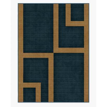 Aldo Indigo & Ochre Rug by The Local Project - 305 x 425 cm - All-In-One Rug