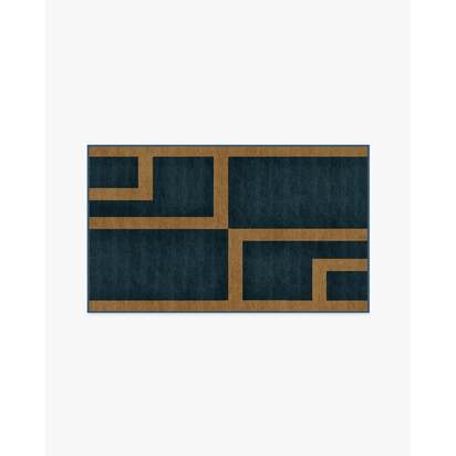 Aldo Indigo & Ochre Rug by The Local Project - 305 x 425 cm - All-In-One Rug