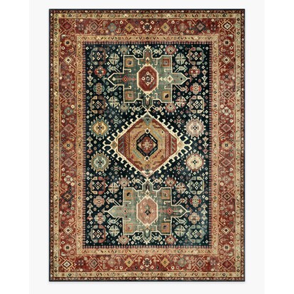 Avila Vintage Ink & Amber Rug - 305 x 425 cm - All-In-One Rug