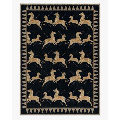 Zebras Black & Natural Rug by Scalamandré - 305 x 425 cm - All-In-One Rug