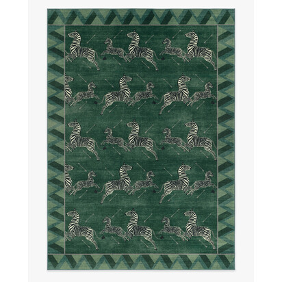 Zebras Green Rug by Scalamandré - 305 x 425 cm - All-In-One Rug