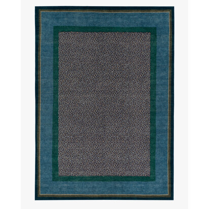 Panthera Blue & Green Rug by Scalamandré - 305 x 425 cm - All-In-One Rug