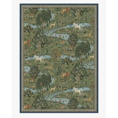 Owl & Willow Green Rug by Morris & Co. - 305 x 425 cm - All-In-One Rug