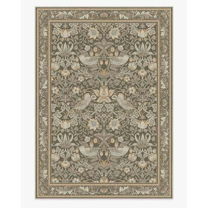 Strawberry Thief Stone Gold Rug by Morris & Co. - 305 x 425 cm - All-In-One Rug
