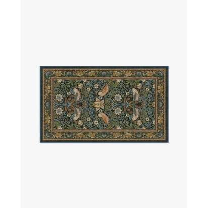 Strawberry Thief Indigo Rug by Morris & Co. - 305 x 425 cm - All-In-One Rug