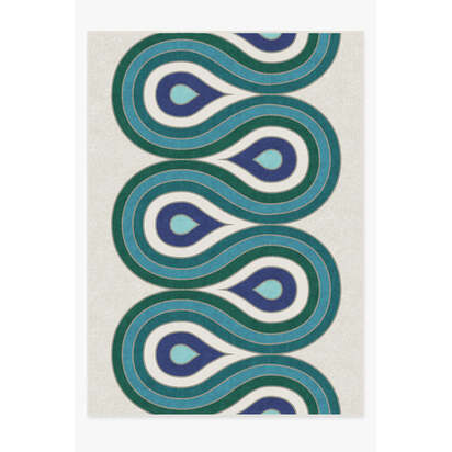 Milano Peacock Rug by Jonathan Adler - 305 x 425 cm - All-In-One Rug