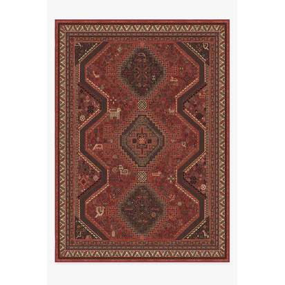 Zareen Scarlet Red Rug - 305 x 425 cm - All-In-One Rug