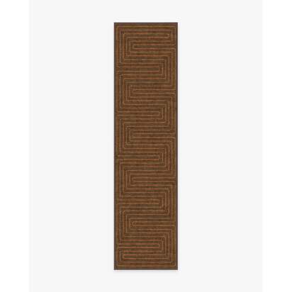 Labyrinth Brown & Orange Rug by Jonathan Adler - 305 x 425 cm - All-In-One Rug