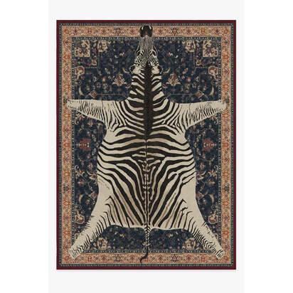 On Safari Sapphire Rug by Iris Apfel - 305 x 425 cm - All-In-One Rug