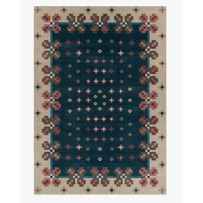 Clove Navy Rug by Anthropologie - 305 x 425 cm - All-In-One Rug