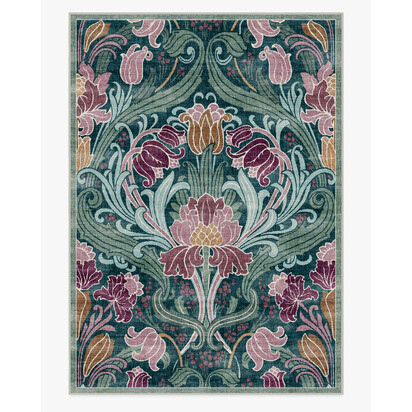 Flourish Teal Rug by Liberty - 305 x 425 cm - All-In-One Rug