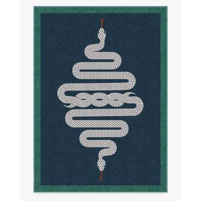 Venom Sapphire Rug by Jonathan Adler - 305 x 425 cm - All-In-One Rug