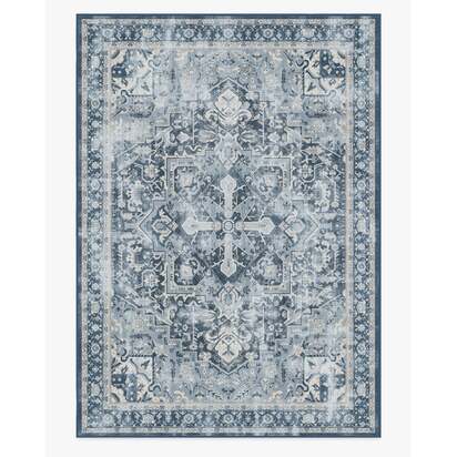 Kamran Admiral Blue Rug - 305 x 425 cm - All-In-One Rug