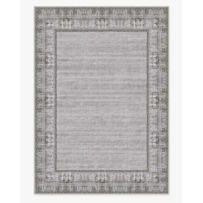 Vintage Daisy Bordered Grey Rug - 305 x 425 cm - All-In-One Rug