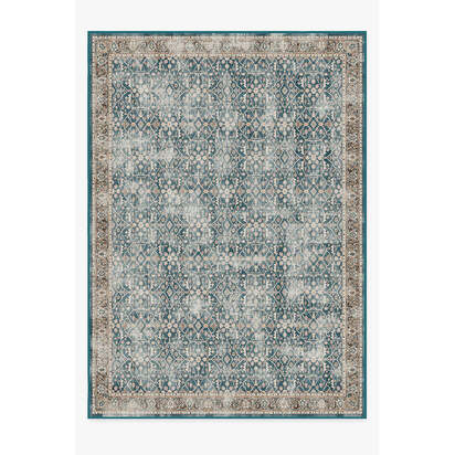 Celestine Teal Blue Rug - 305 x 425 cm - All-In-One Rug