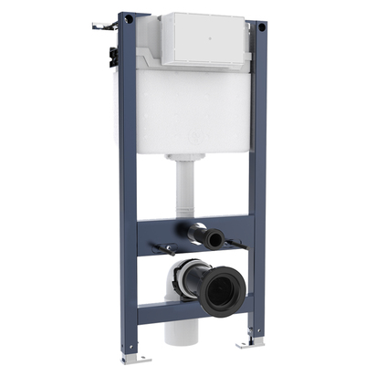 Crosswater Wall Hung 980mm Height Support Frame with Dual Flush Cistern