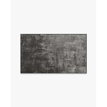 Impasto Greyscale Flatwoven Rug - 90 x 150 cm - Rug + Cushioned Pad System