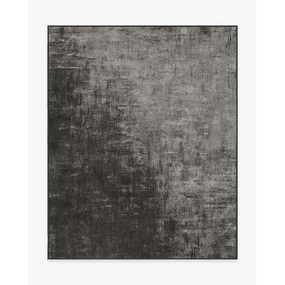 Impasto Greyscale Flatwoven Rug - 245 x 305 cm - Rug + Cushioned Pad System
