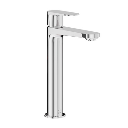 Crosswater Drift Chrome Tall Mono Basin Mixer Tap with Click Clack Waste
