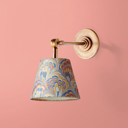 Elbow rechargeable wall fitting in antique brass