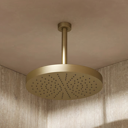 Crosswater MPRO 200mm Ceiling Shower Arm - Brushed Brass