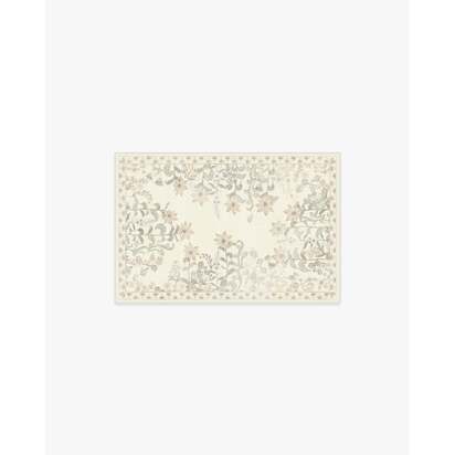 Calla Ivory Flatwoven Rug - 60 x 90 cm - Rug + Pad System
