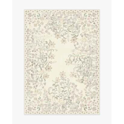 Calla Ivory Flatwoven Rug - 150 x 215 cm - Rug + Pad System