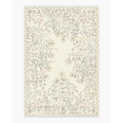 Calla Ivory Flatwoven Rug - 185 x 275 cm - Rug + Cushioned Pad System