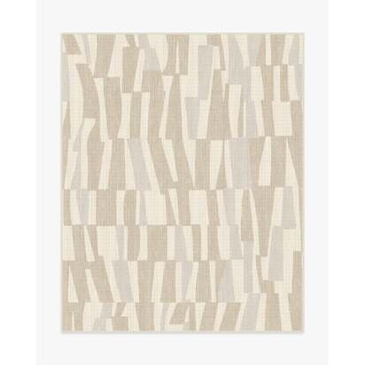Enzo Beige & Ivory Flatwoven Rug - 245 x 305 cm - Rug + Pad System