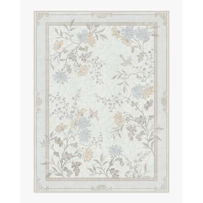 Florian Soft Grey Flatwoven Rug - 275 x 365 cm - Rug + Cushioned Pad System