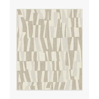 Enzo Taupe & Natural Flatwoven Rug - 245 x 305 cm - Rug + Cushioned Pad System