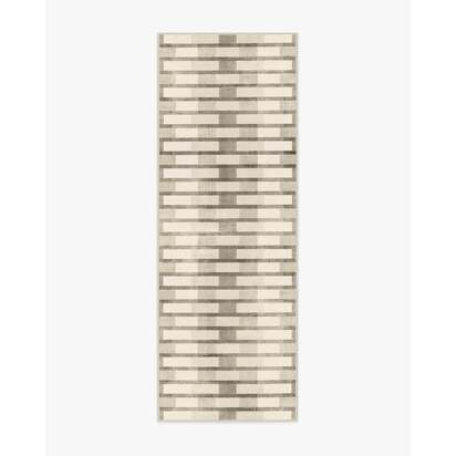Hollis Grey Flatwoven Rug - 75 x 215 cm - Rug + Pad System