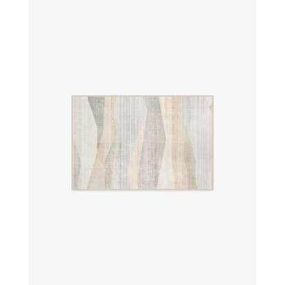 Leia Neutral Flatwoven Rug - 60 x 90 cm - Rug + Pad System