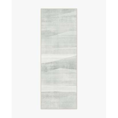 Leia Soft Grey Flatwoven Rug - 75 x 215 cm - Rug + Pad System