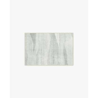 Leia Soft Grey Flatwoven Rug - 60 x 90 cm - Rug + Cushioned Pad System
