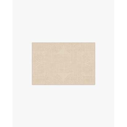 Callen Sand Flatwoven Rug - 60 x 90 cm - Rug + Pad System