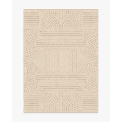 Callen Sand Flatwoven Rug - 150 x 215 cm - Rug + Cushioned Pad System
